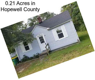 0.21 Acres in Hopewell County