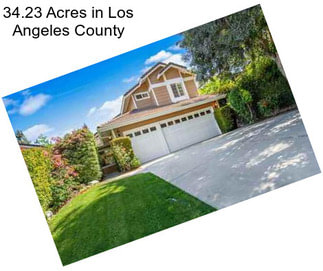 34.23 Acres in Los Angeles County