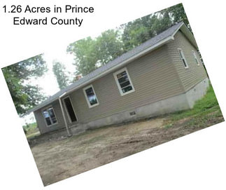 1.26 Acres in Prince Edward County