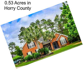 0.53 Acres in Horry County