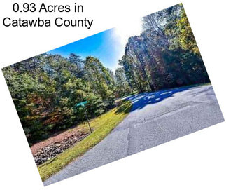 0.93 Acres in Catawba County