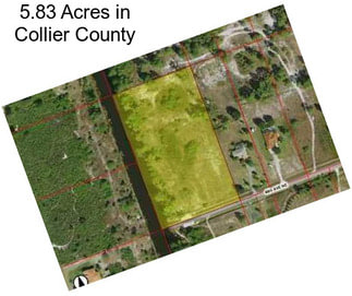 5.83 Acres in Collier County