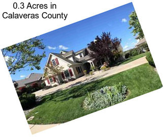 0.3 Acres in Calaveras County