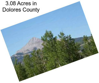 3.08 Acres in Dolores County