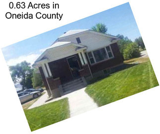 0.63 Acres in Oneida County
