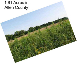 1.81 Acres in Allen County