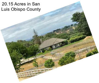 20.15 Acres in San Luis Obispo County