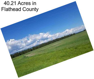 40.21 Acres in Flathead County