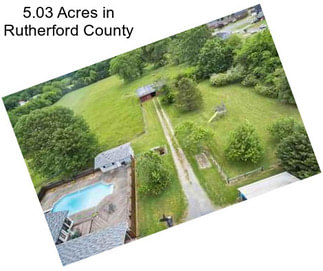 5.03 Acres in Rutherford County