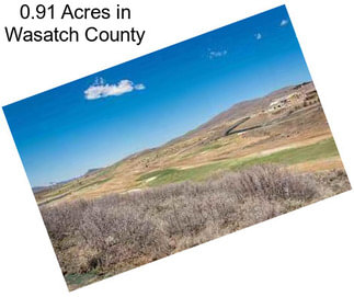 0.91 Acres in Wasatch County