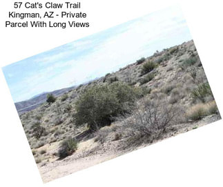 57 Cat\'s Claw Trail Kingman, AZ - Private Parcel With Long Views