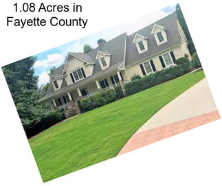 1.08 Acres in Fayette County