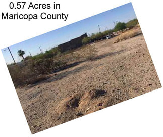 0.57 Acres in Maricopa County