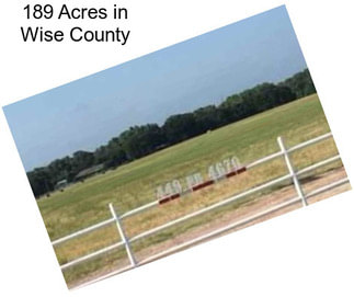 189 Acres in Wise County