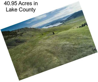 40.95 Acres in Lake County