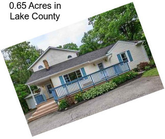 0.65 Acres in Lake County