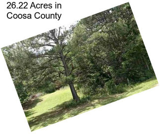 26.22 Acres in Coosa County