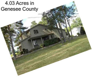 4.03 Acres in Genesee County