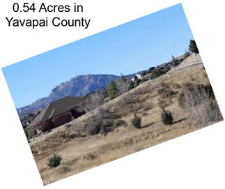 0.54 Acres in Yavapai County