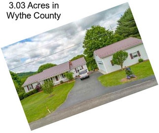 3.03 Acres in Wythe County