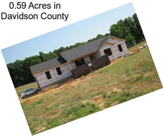 0.59 Acres in Davidson County