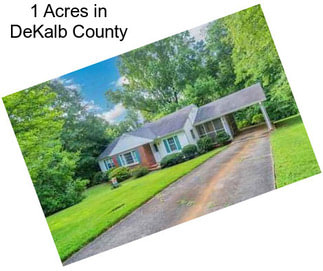 1 Acres in DeKalb County