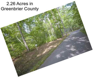 2.26 Acres in Greenbrier County