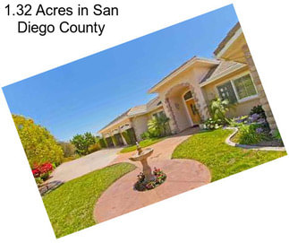 1.32 Acres in San Diego County