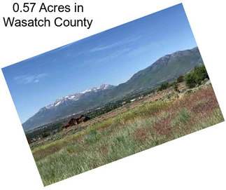 0.57 Acres in Wasatch County