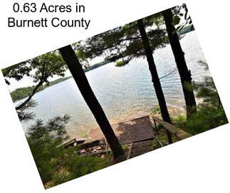 0.63 Acres in Burnett County