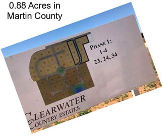 0.88 Acres in Martin County