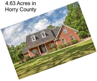 4.63 Acres in Horry County