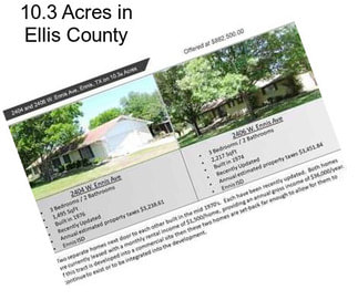 10.3 Acres in Ellis County