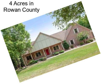 4 Acres in Rowan County