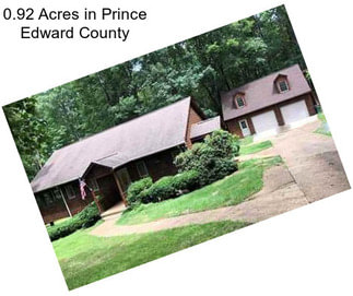 0.92 Acres in Prince Edward County