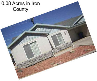 0.08 Acres in Iron County