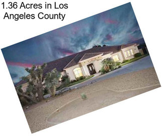 1.36 Acres in Los Angeles County