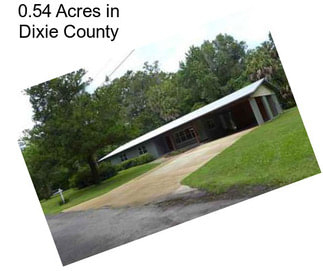 0.54 Acres in Dixie County