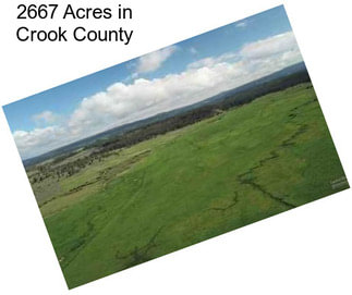 2667 Acres in Crook County