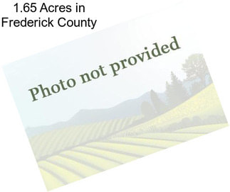 1.65 Acres in Frederick County