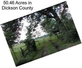 50.46 Acres in Dickson County