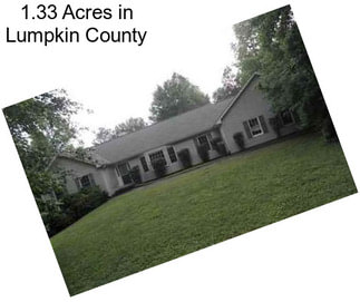 1.33 Acres in Lumpkin County