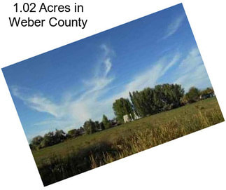 1.02 Acres in Weber County