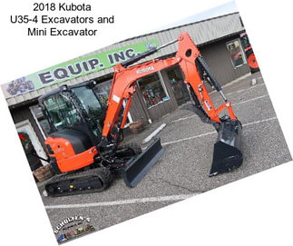 2018 Kubota U35-4 Excavators and Mini Excavator