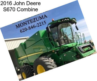 2016 John Deere S670 Combine