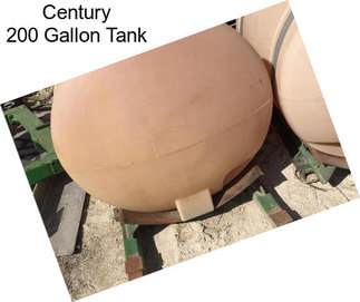 Century 200 Gallon Tank