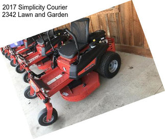 2017 Simplicity Courier 2342 Lawn and Garden