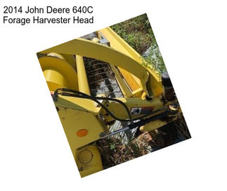 2014 John Deere 640C Forage Harvester Head