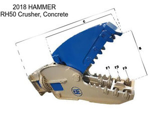 2018 HAMMER RH50 Crusher, Concrete