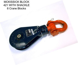 MCKISSICK BLOCK 421 WITH SHACKLE 8\